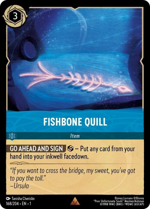 Fishbone Quill Card Front