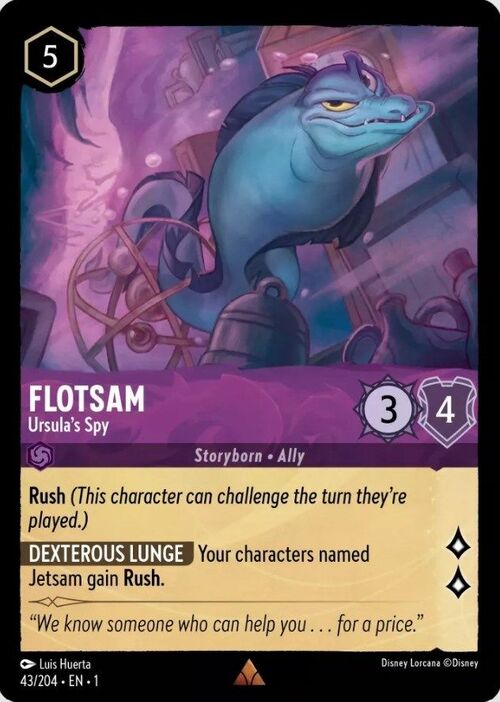 Flotsam - Ursula's Spy Card Front