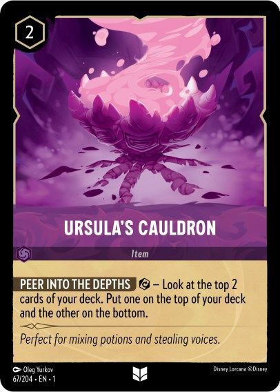 Ursula's Cauldron Card Front