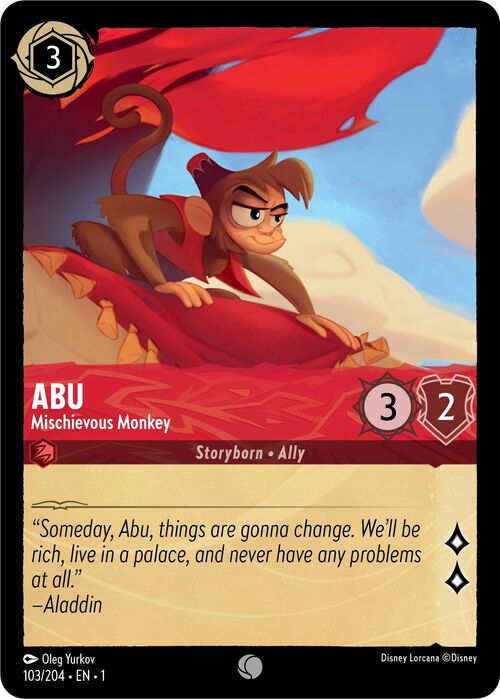 Abu - Mischievous Monkey Card Front