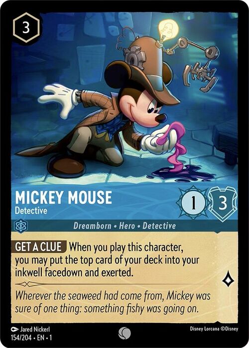 Mickey Mouse - Detective Card Front