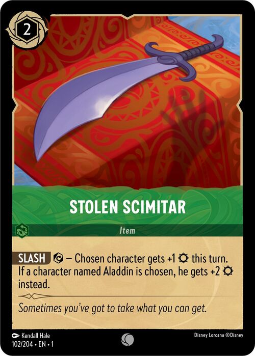 Stolen Scimitar Card Front