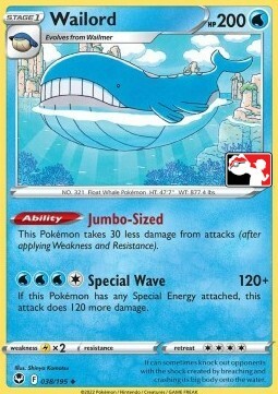 Wailord Card Front