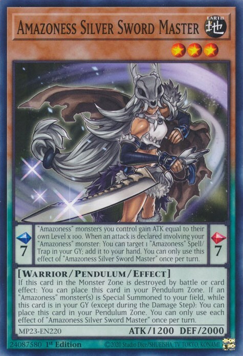 Amazoness Silver Sword Master Card Front