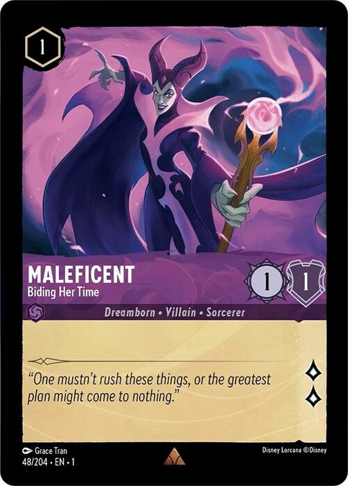 Maleficent - Biding Her Time Card Front