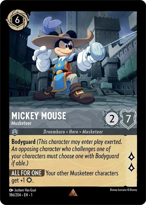 Mickey Mouse - Musketeer Card Front