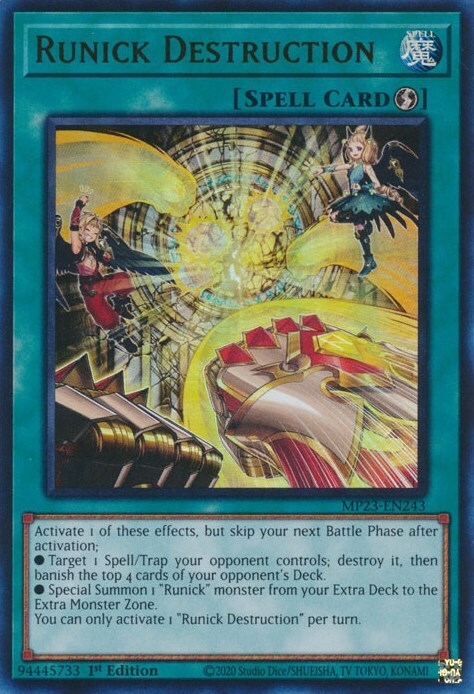 Runick Destruction Card Front