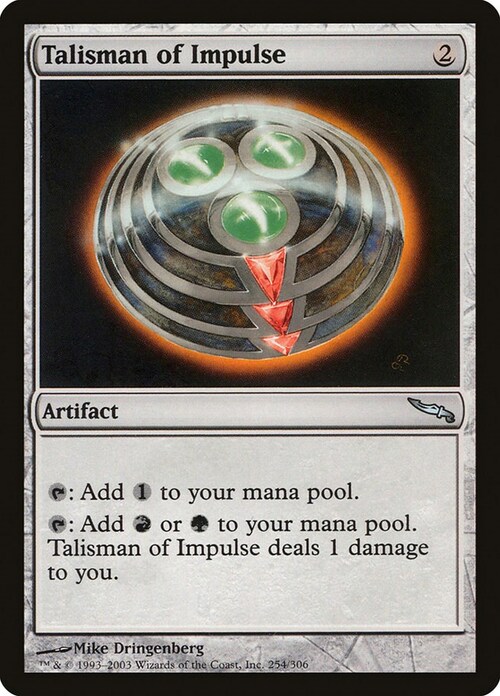 Talisman of Impulse Card Front