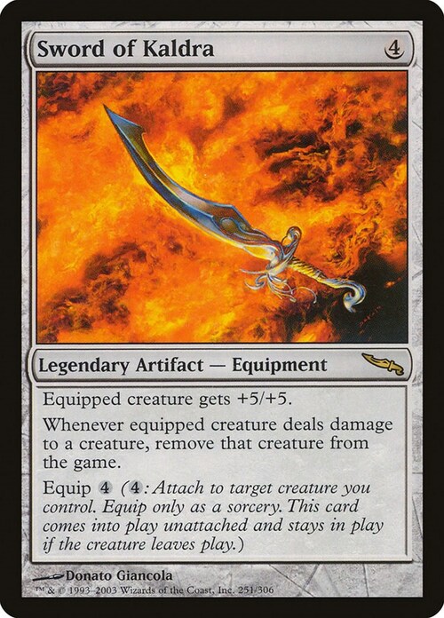 Sword of Kaldra Card Front