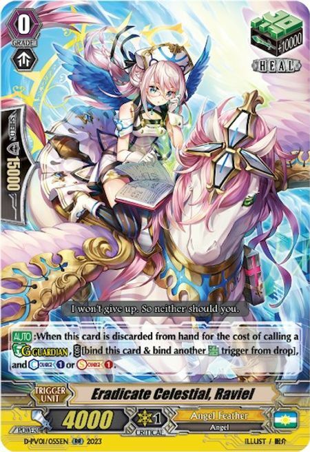 Eradicate Celestial, Raviel Card Front