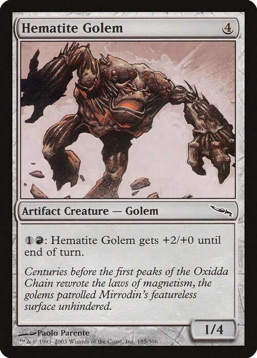 Hematite Golem Card Front