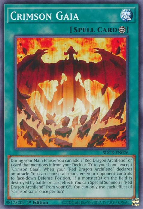 Crimson Gaia Card Front