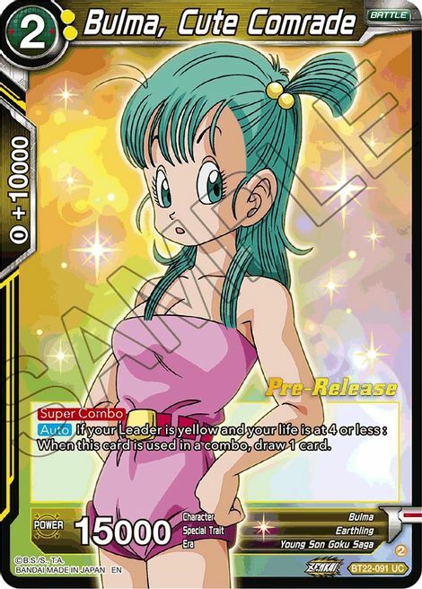 Bulma, Cute Comrade Card Front