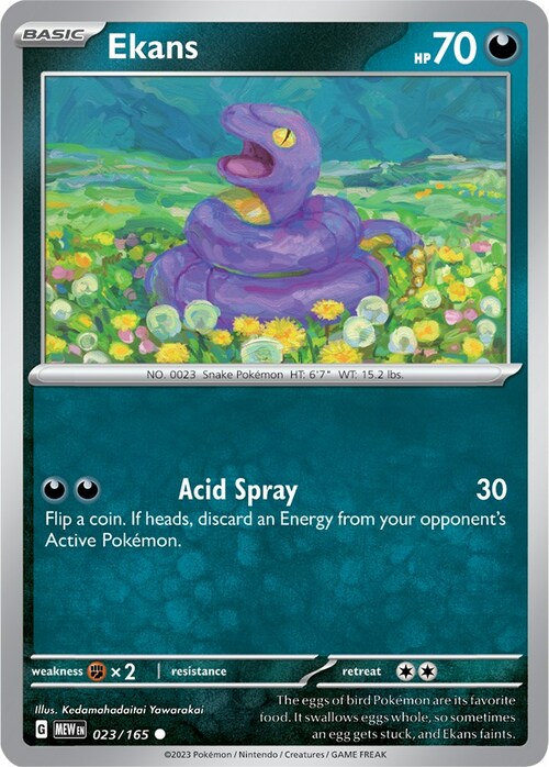 Ekans Card Front