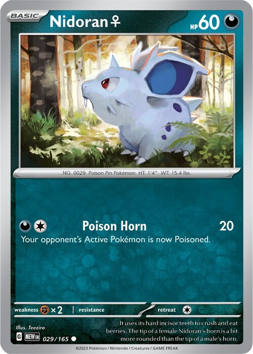 Nidoran F Card Front