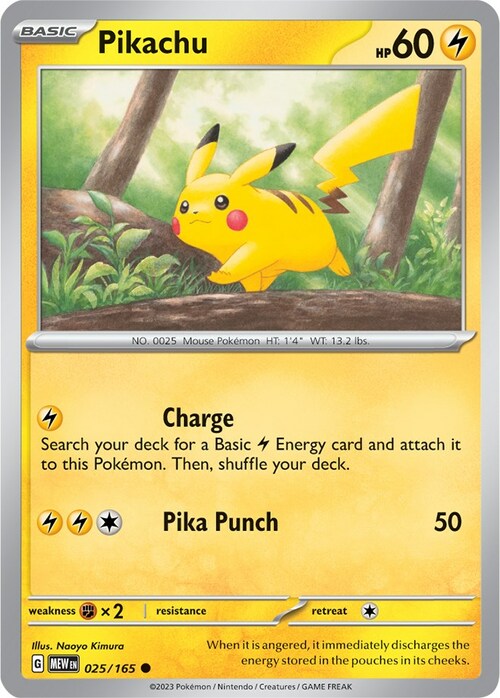 Pikachu Card Front