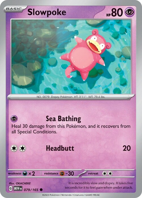 Slowpoke Card Front