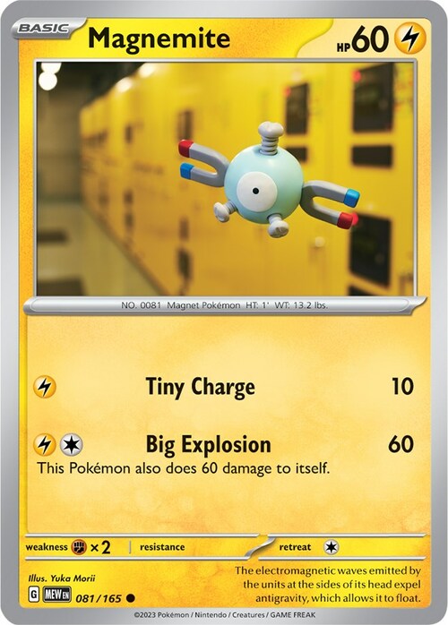 Magnemite Card Front