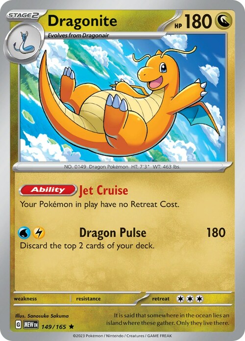 Dragonite Card Front