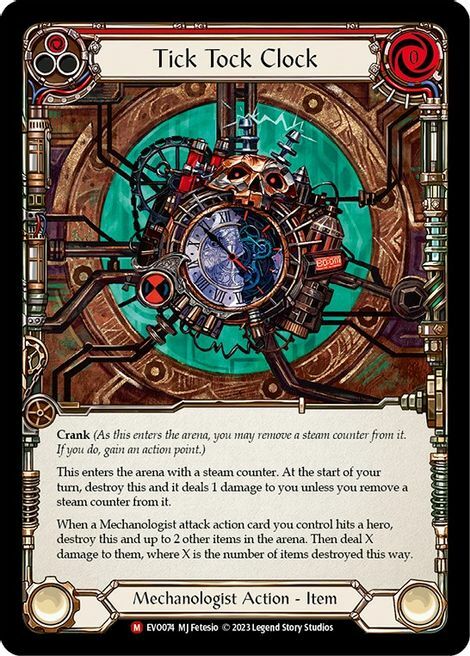 Tick Tock Clock Card Front