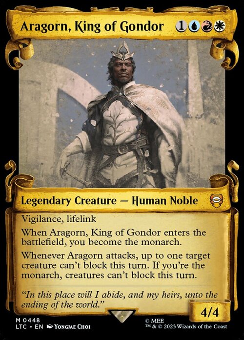 Aragorn, King of Gondor Card Front