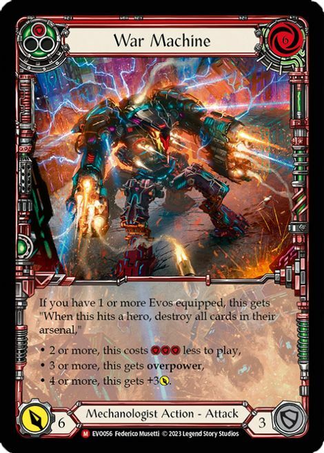 War Machine Card Front