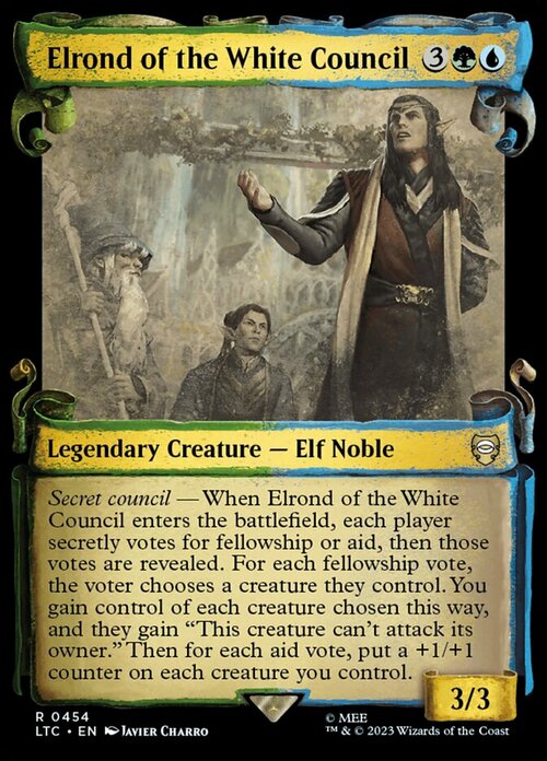 Elrond of the White Council Card Front