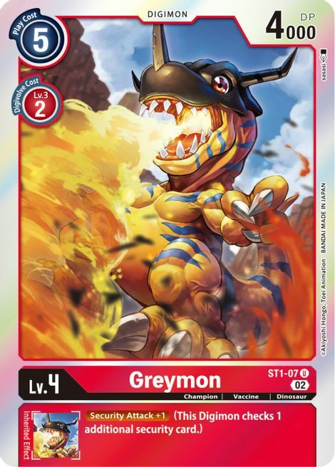 Greymon Card Front