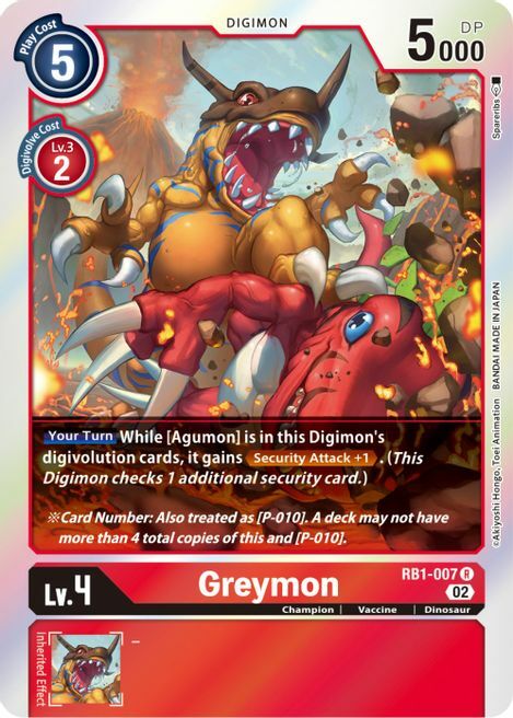 Greymon Card Front