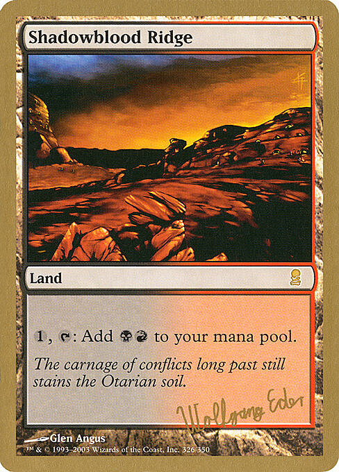 Shadowblood Ridge Card Front