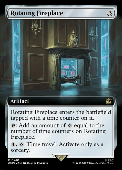 Rotating Fireplace Card Front