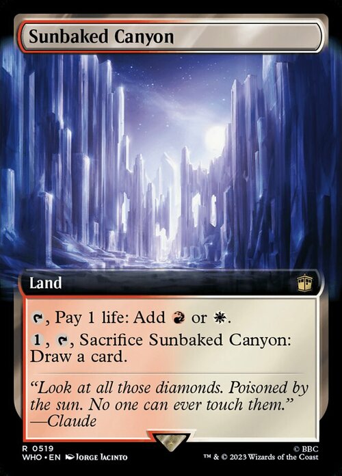 Sunbaked Canyon Card Front