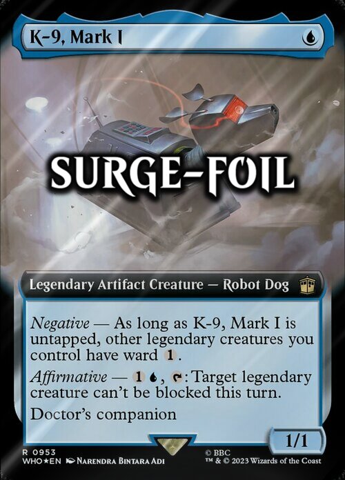 K-9, Mark I Card Front