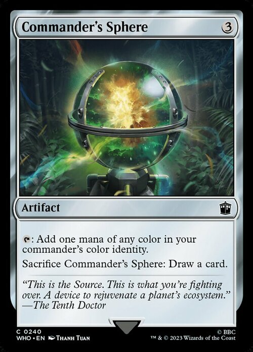 Commander's Sphere Card Front