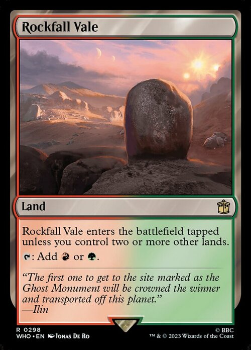 Rockfall Vale Card Front