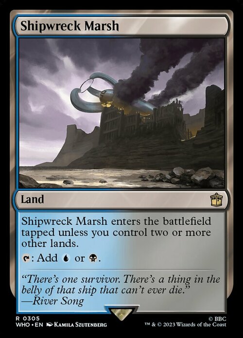 Shipwreck Marsh Card Front