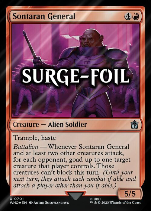 Sontaran General Card Front