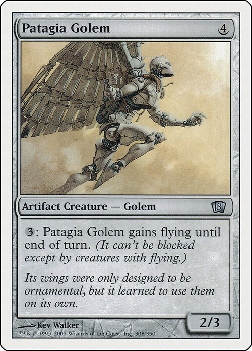 Patagia Golem Card Front