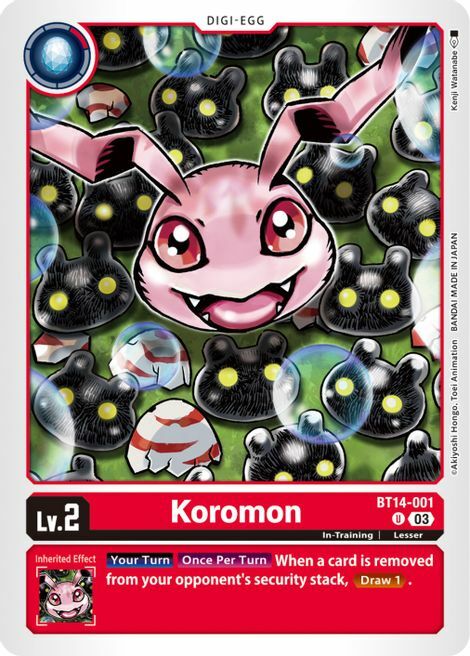 Koromon Card Front