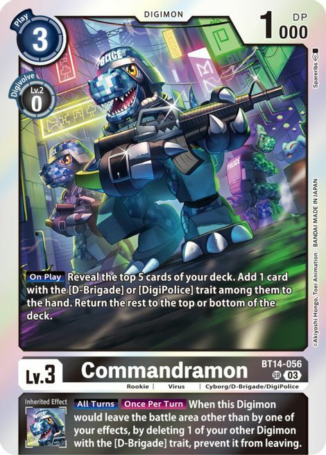 Commandramon Card Front