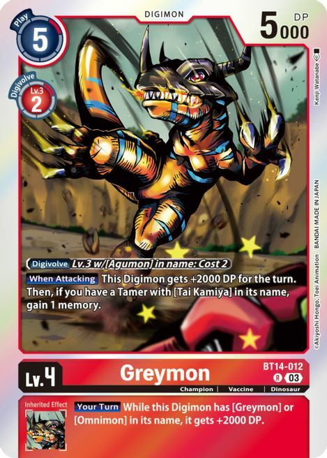 Greymon Card Front