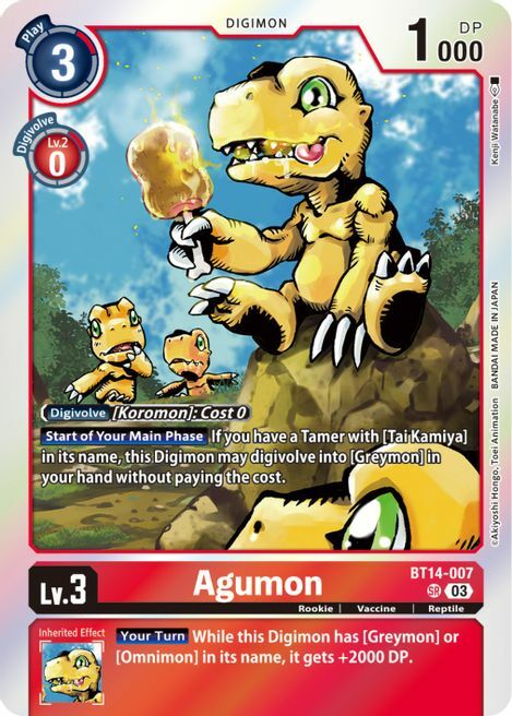 Agumon Card Front