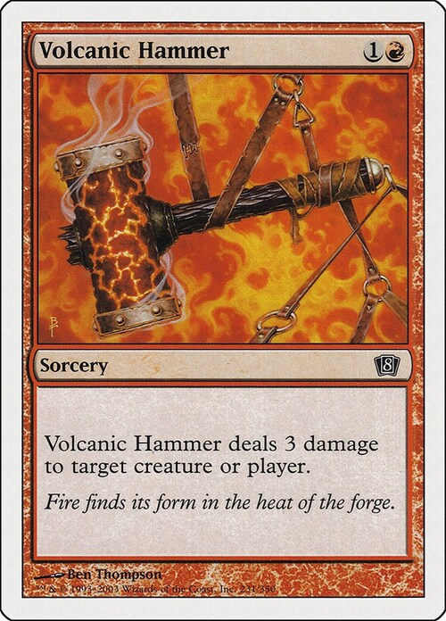 Volcanic Hammer Card Front