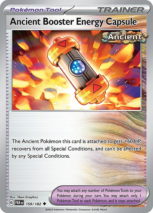 Ancient Booster Energy Capsule Card Front