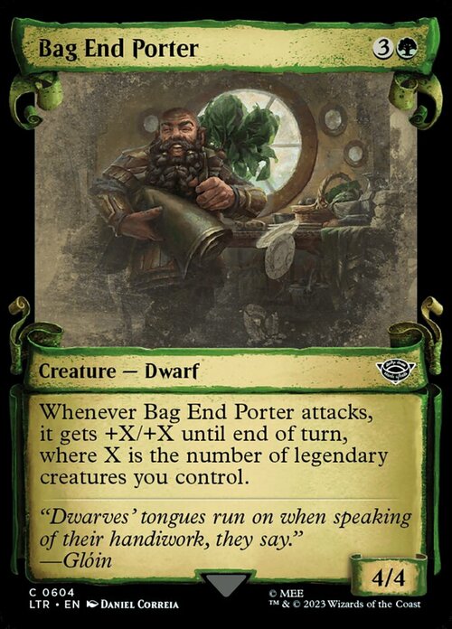 Bag End Porter Card Front