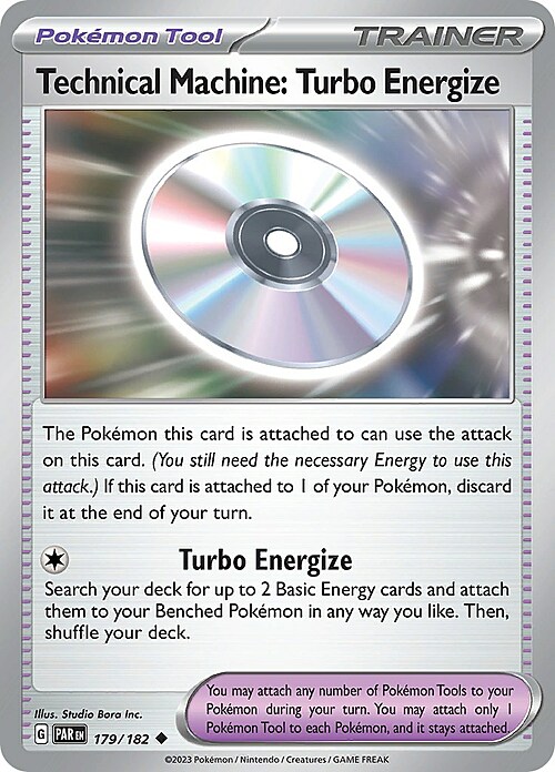 Technical Machine Turbo Energize Card Front