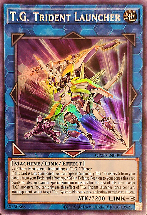 T.G. Trident Launcher Card Front