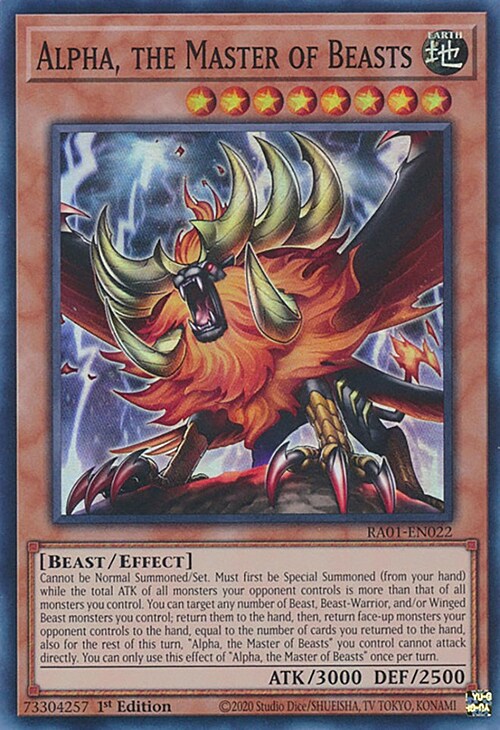 Alpha, the Master of Beasts Card Front