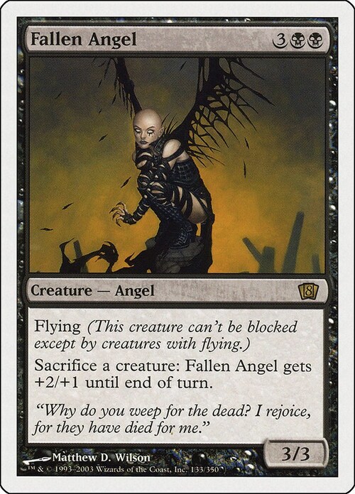 Fallen Angel Card Front