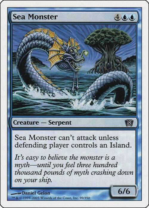 Sea Monster Card Front